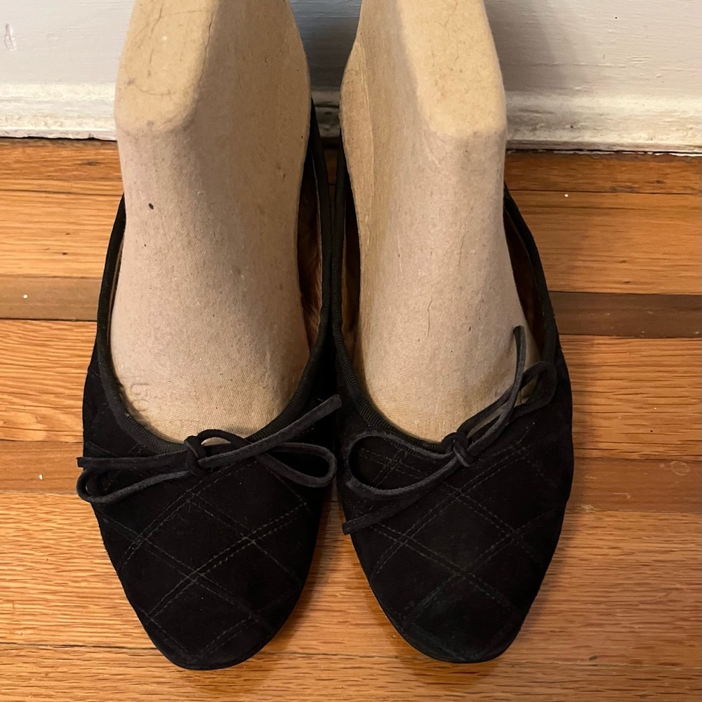Black Suede Ballet Flat
